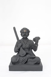 Picture of Sant Tukaram Maharaj Black resin Statue | Size - 5.5 inch